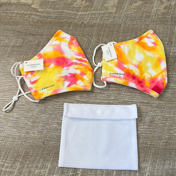 Carbon38 Workout Face Masks Size M/L (2) - Picture 1 of 3